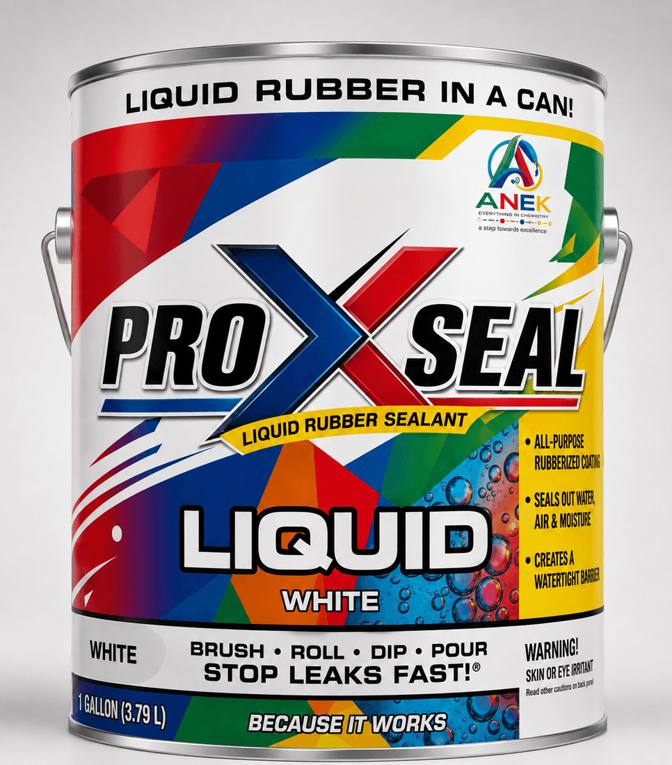 PRO X SEAL Liquid Rubber Sealant — 1 gallon can, liquid white